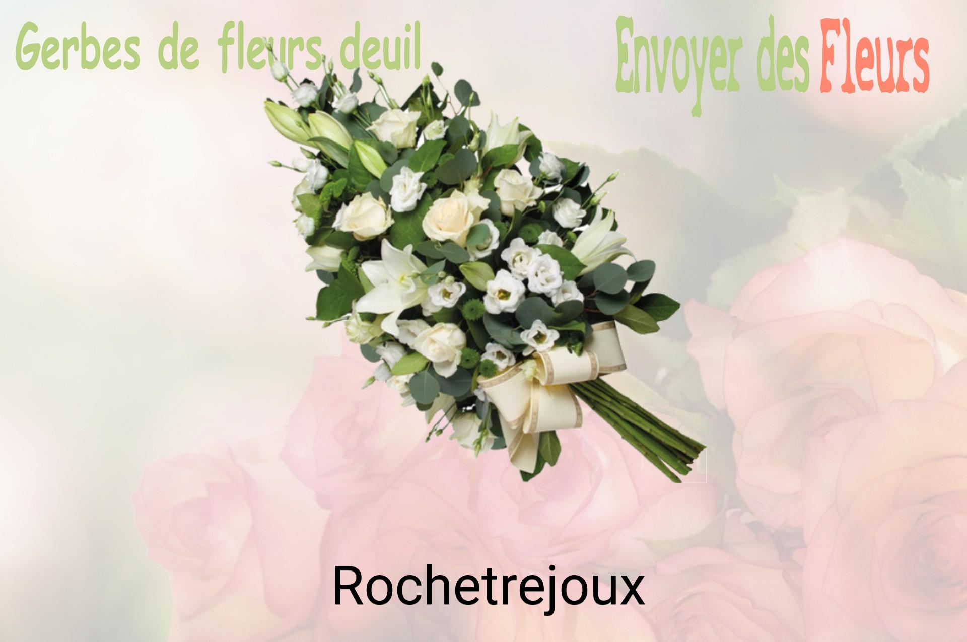 Gerbe de fleurs de deuil livrée à Rochetrejoux